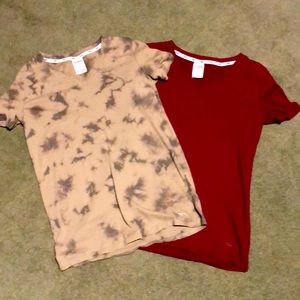 Victoria Secrets/PINK V-Neck t-shirt bundle -XS